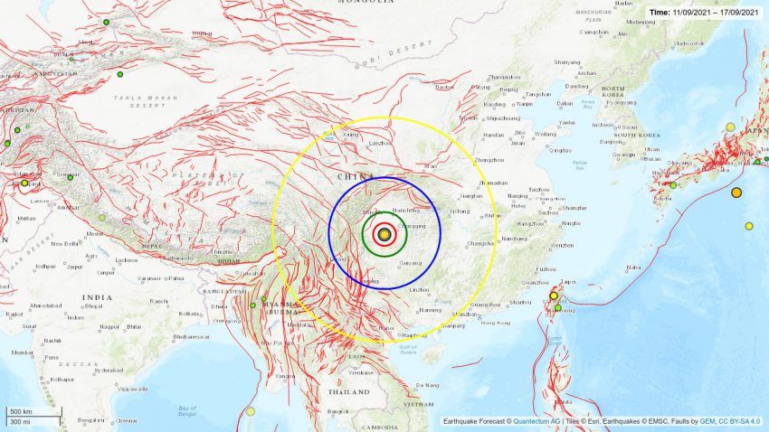 China Cutremur puternic de 6 1 grade pe scara Richter în provincia