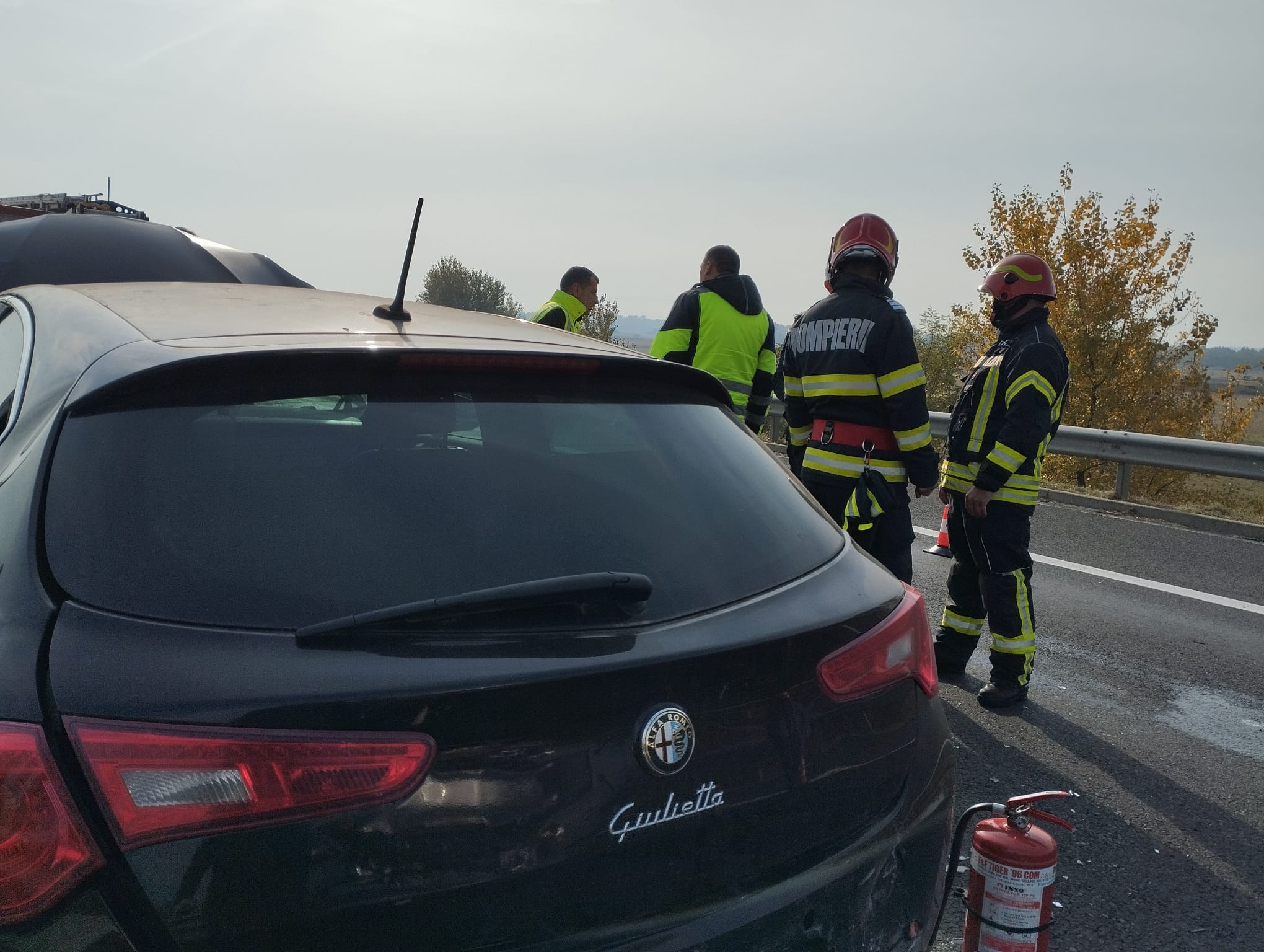 Accident Rutier Pe A Kilometrul Pe Sensul Deva Sibiu Ma Ini