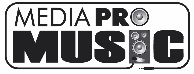 Media Pro Music logo pe alb