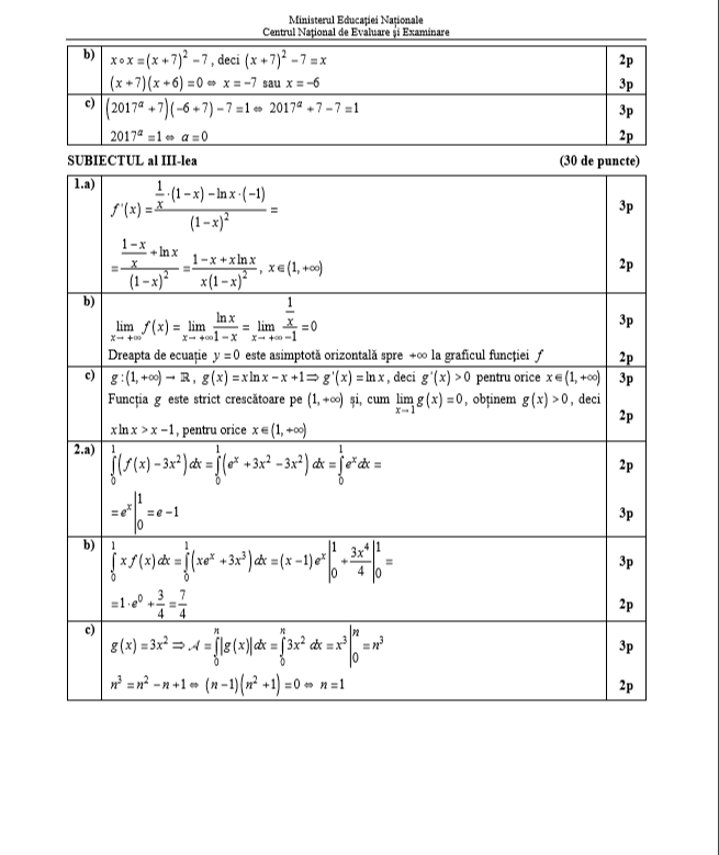 Bacalaureat 2017 Subiectele Si Baremele De Corectare La MatematicÄƒ Europa Fm