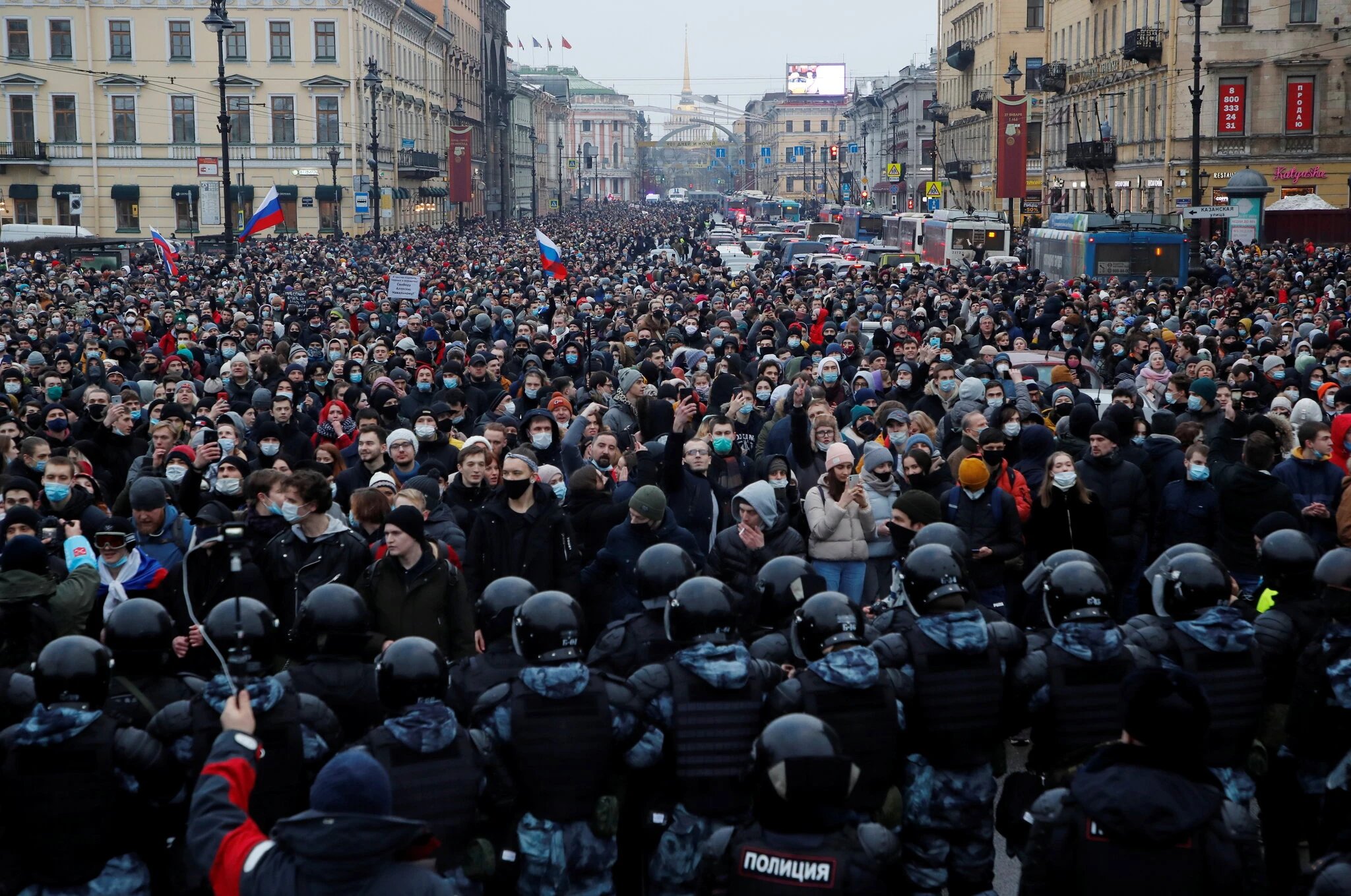 Proteste de amploare în Rusia. Autoritățile acuză Ambasada SUA de