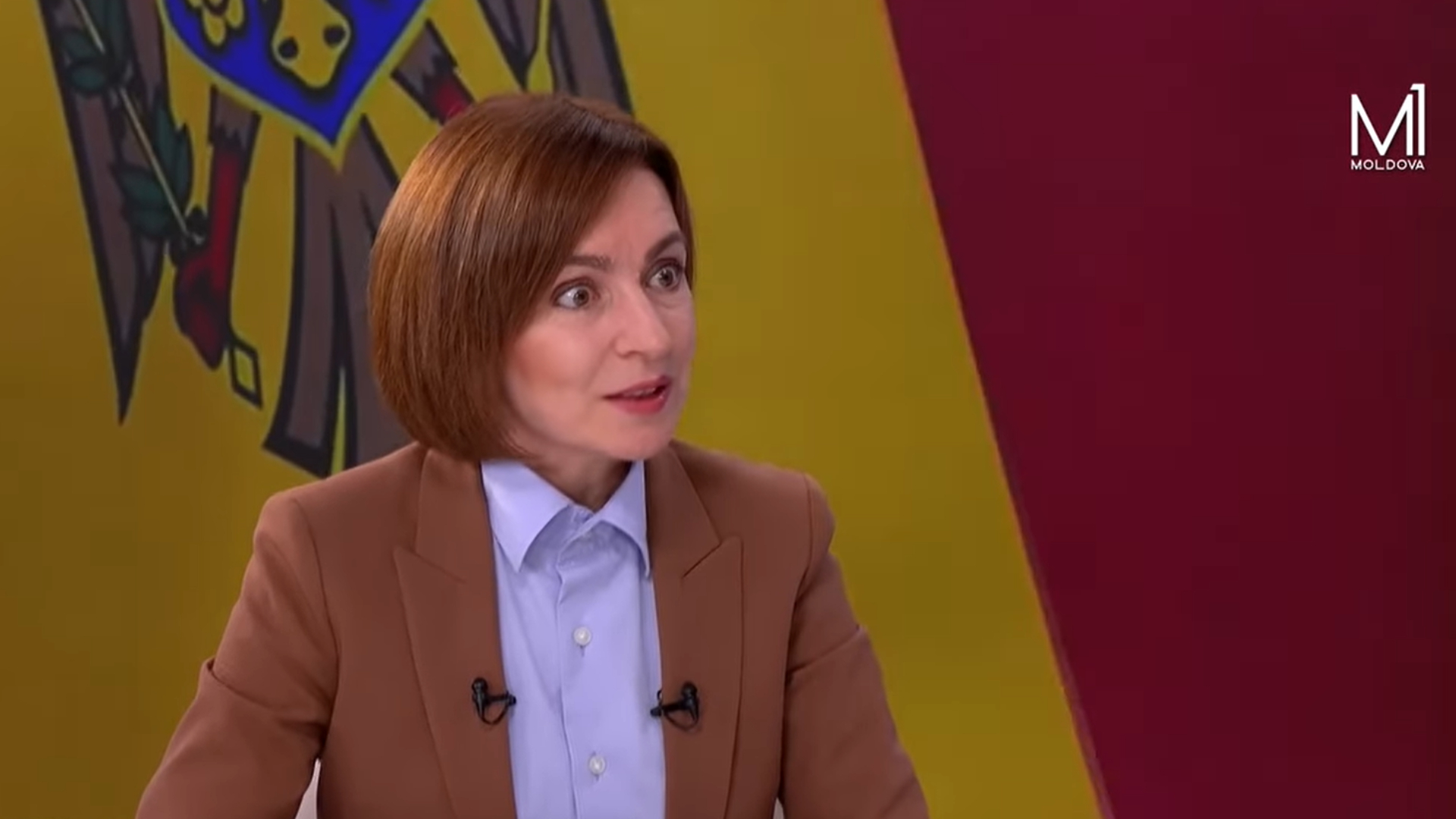 Maia Sandu, surprinsă de cutremur în timpul unei emisiuni TV